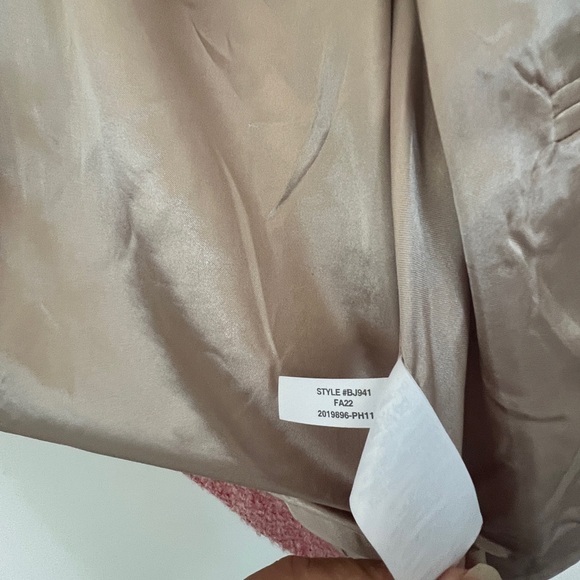 J Crew Collection Cropped Lady Jacket in Italian wool-blend bouclé 4 Pink BJ941 - Picture 8 of 9